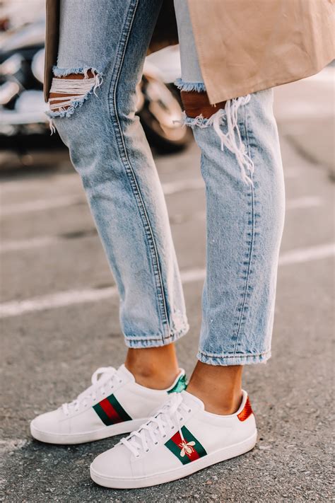 womens gucci sneakers outfit|Gucci sneakers women sale online.